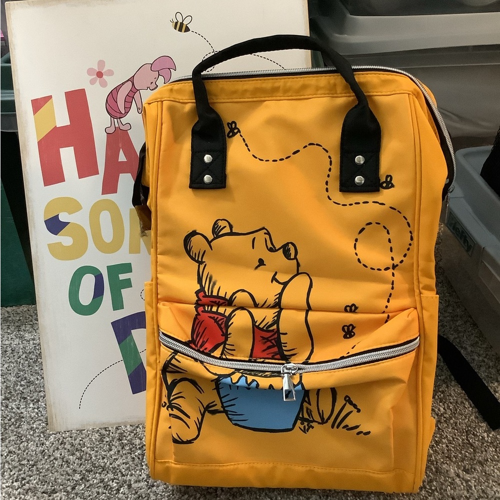 Yellow Winnie the Pooh Sign, Bag & Accessories Set - Picture 3 of 12